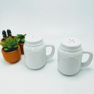 Main Street Salt & Pepper Shaker Set x 2  White
